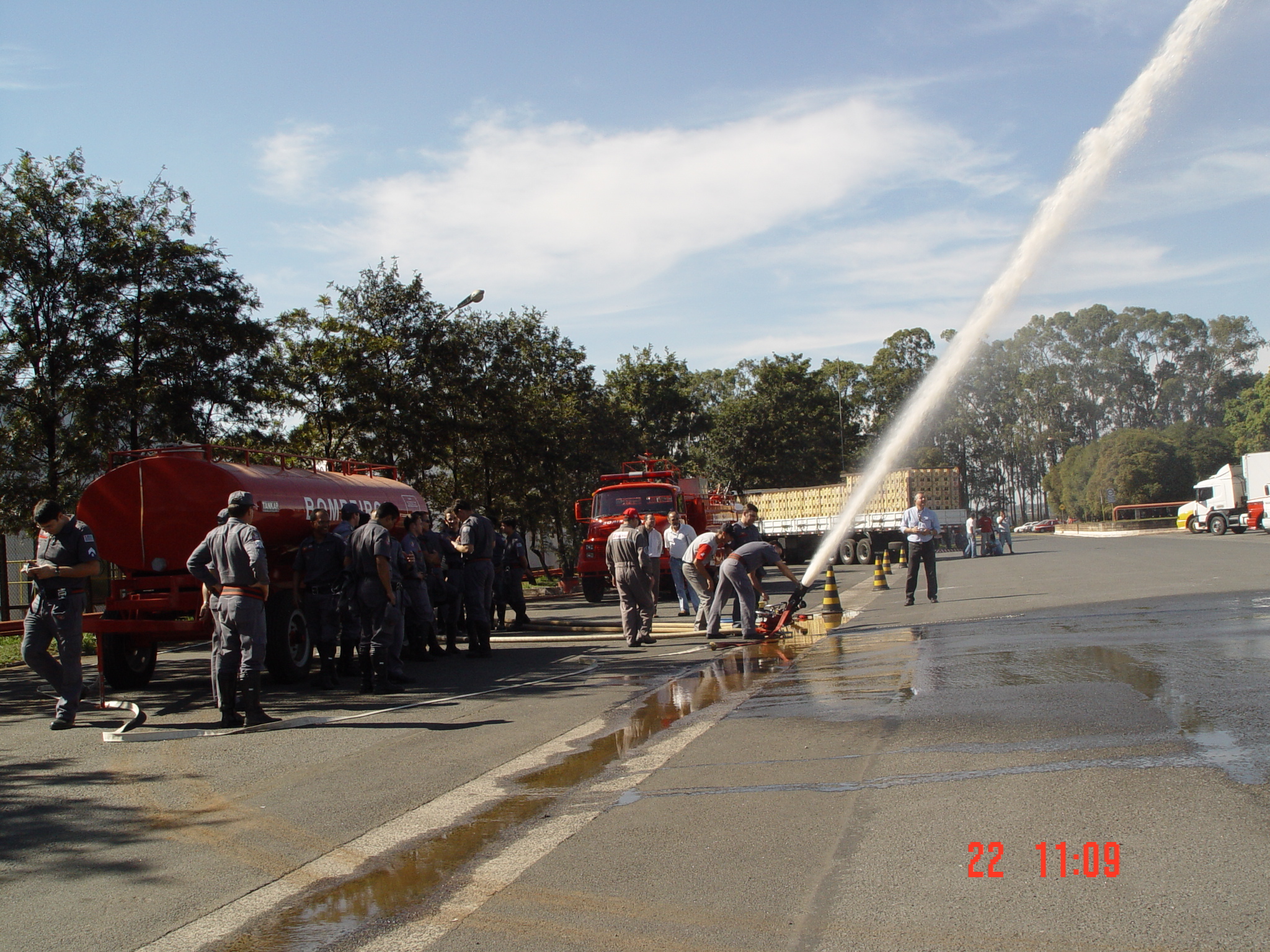 Read more about the article Treinamento de Manuseio de Bombas de Combate a Incêndio